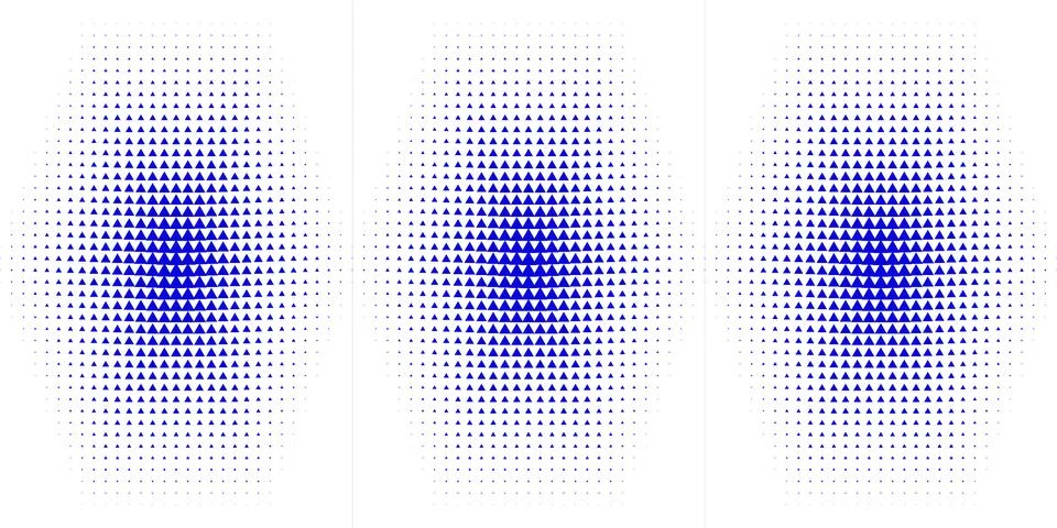 Abstract pattern triangle blue gradient background イラスト素材