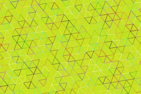 Abstract pattern of triangles in bright green background Stockillustratie