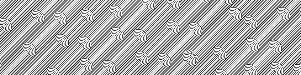Abstract pattern with twisted lines. Linear tiling background.  스톡 일러스트
