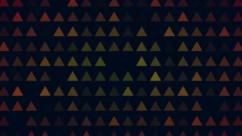 Abstract Pattern of Varied Hues and Tones of Triangles Stock Footage 299243227