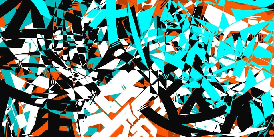 Abstract Pattern Vector Illustration Geometric Background Art Stock Illustration