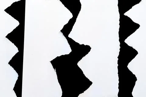 Abstract pattern with vertical white paper strips featuring torn edges agai.. Stock Photos