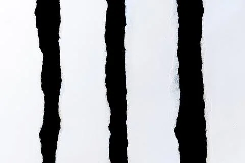 Abstract pattern with vertical white paper strips featuring torn edges agai.. Stock Photos