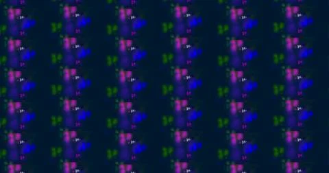 Abstract pattern of vibrant clouds on a bright green background イラスト素材