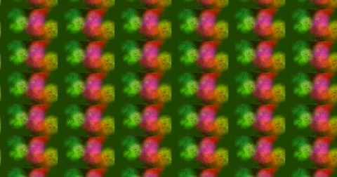 Abstract pattern of vibrant clouds on a bright green background イラスト素材