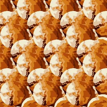 Abstract pattern of warm gold color with honey beeswax. Bee honey pattern wit Illustrazione stock