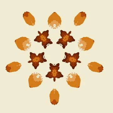 Abstract pattern of warm gold color with honey beeswax. Bee honey pattern wit Stock Illustration
