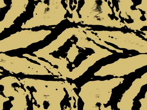 Abstract pattern with warp distortion on a gold background Illustrazione stock