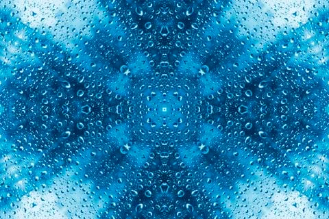 Abstract pattern of water drops Stock Illustration