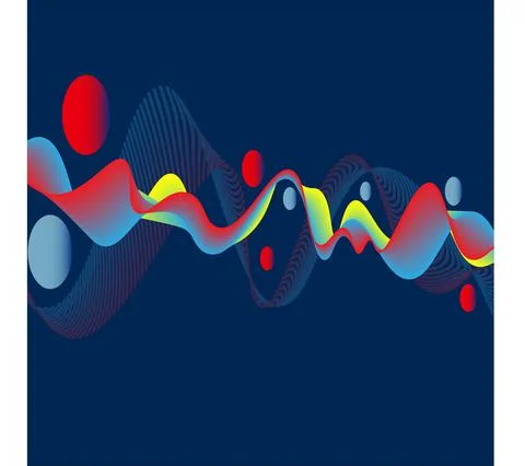 Abstract pattern of wave Stock Illustration