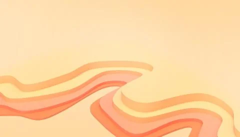 Abstract Pattern Waves Orange background paper layers Modern ideas Geometric Stock Illustration