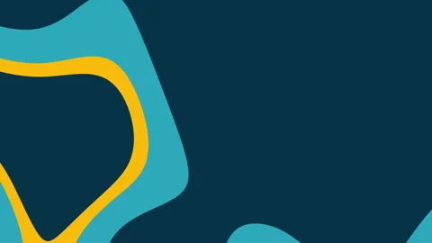 Abstract Pattern with Wavy Lines in Blue and Yellow for Modern Design Stock Footage 312986299