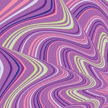 Abstract pattern of wavy lines Stock Illustration