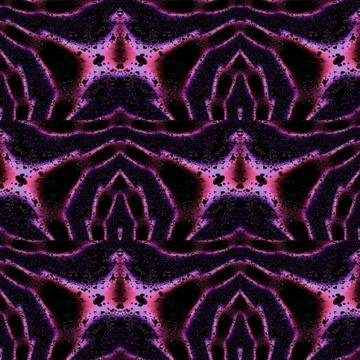 Abstract pattern wavy lines pink violet purple black Stock Illustration