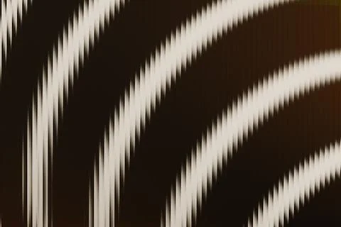 Abstract pattern of wavy, serrated beige lines on a dark background, formin.. Stock Illustration