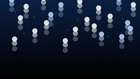 Abstract pattern of white and pale blue circles of varying transparency arr.. Stock Footage 345453811