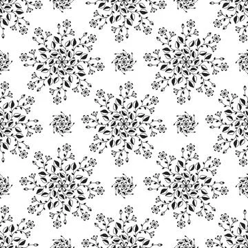 Abstract pattern on a white background. Plants. Stock Illustration