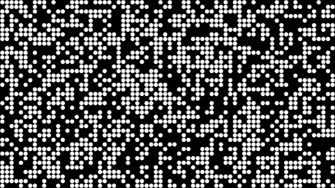 Abstract pattern of white dots on a black background 動画素材 345743825