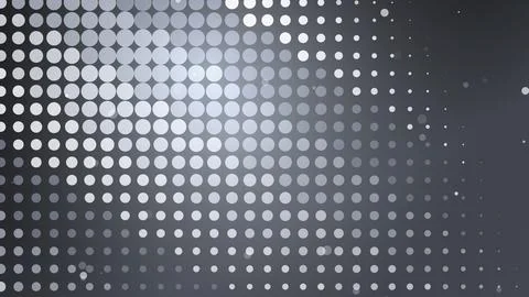 Abstract pattern of white dots on dark background Stock Illustration