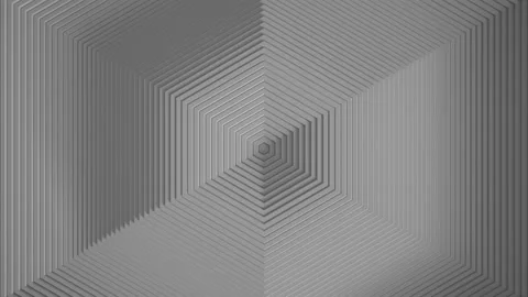 Abstract pattern of white hexagons with an offset effect. Animation of rings for Video stock 164638553