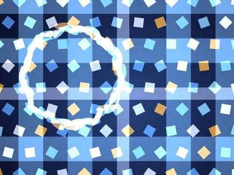 Abstract Pattern with White Necklace 스톡 일러스트