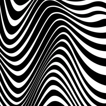 Abstract  pattern with white wavy lines Stock Illustration