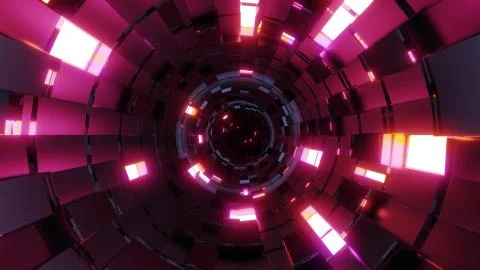 Abstract pattern with wireframe and nice colorful glow design 3d illustration イラスト素材