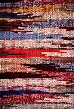 Abstract pattern on woven carpet Stock Photos