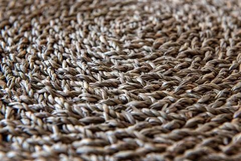 Abstract pattern. Woven wicker texture close up. Willow, rattan, bamboo. Roug Stock Photos