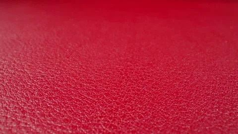 Abstract pattern of wrinkles on red cow leather surface Stock Footage 186436564