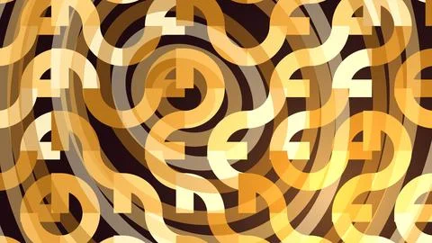 Abstract pattern with yellow and black question marks Stock Illustration