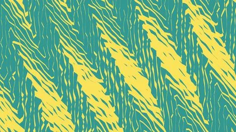 Abstract pattern of yellow lines on green background Stock Illustration