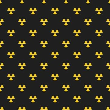 Abstract pattern. Yellow marks of radiation on a black background. Irradiat.. 库存插图