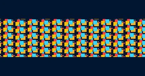 Abstract Pattern of Yellow Plus Signs on a Deep Red Background Stock Illustration