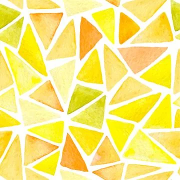 Abstract pattern with yellow triangles Stock Illustration