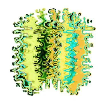 Abstract pattern of yellow, turquoise Stock Illustration