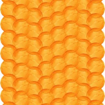Abstract pattern of yellow watercolor circles Stock Illustration