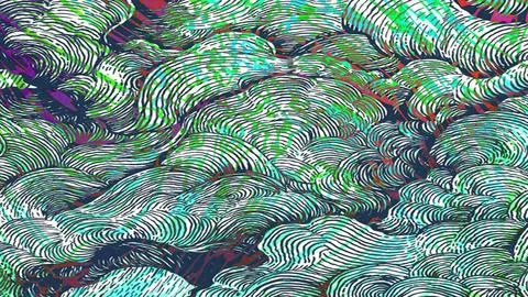 Abstract patterned background illustration featuring flowing wave lines Stock Illustration