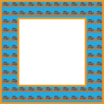 Abstract Patterned Borders Stock Illustration