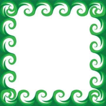 Abstract Patterned Borders Stock Illustration