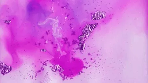 Abstract patterned floating colors with silver patches, light colored background Stock Illustration