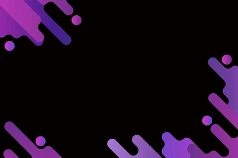 Abstract patterned illustrative wallpaper on black background Stock Illustration