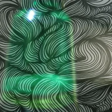 Abstract patterned surface with swirling black and white line art overlaid Stock Illustration