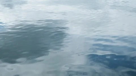 Abstract patterns and textures of the lake water surface that moves calmly Видео 306660153