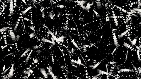 Abstract patterns on black background flowing in motion Stockbeeldmateriaal 335734900