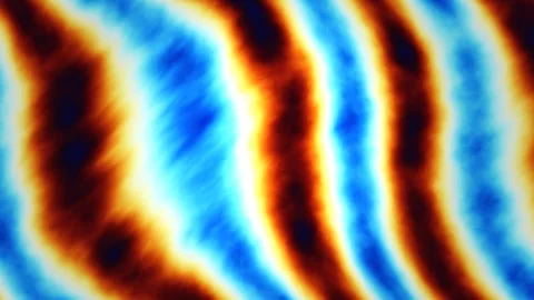 Abstract patterns of blue and brown waves create a 库存影片 338013513