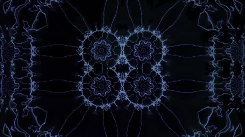 Abstract patterns with dark background and glowing lines Stock Footage 339869265