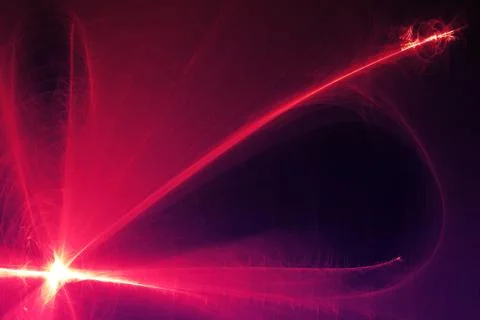 Abstract Patterns On Dark Background With Purple Lines Curves Particles Ilustración de archivo