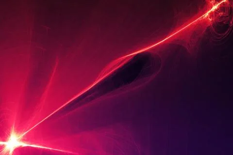 Abstract Patterns On Dark Background With Purple Lines Curves Particles Stock Illustration