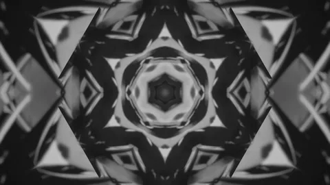 Abstract patterns display intricate designs in black and white visuals Stock Footage 320390529